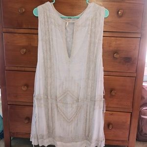 NWOT Free People Beaded Tunic Dress